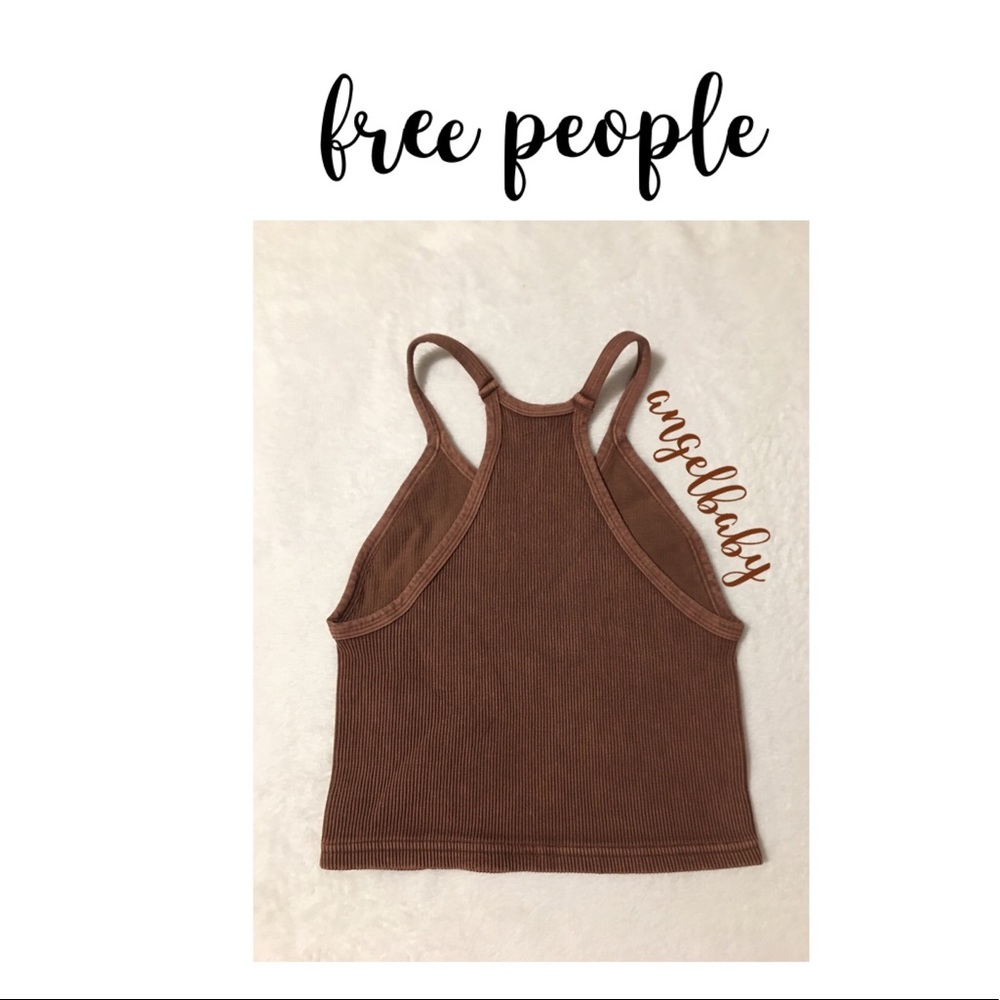 Free People Happiness Runs Crop in Chocolate! - Picture 6 of 12